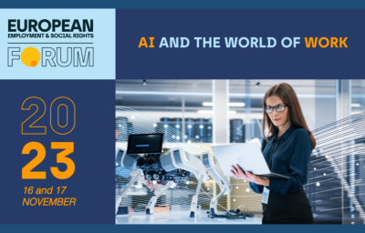 European Employment & Social Rights Forum 2023: How is Artificial Intelligence shaping work?