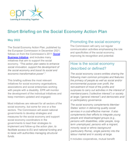 Social Economy Action Plan – A Short Briefing