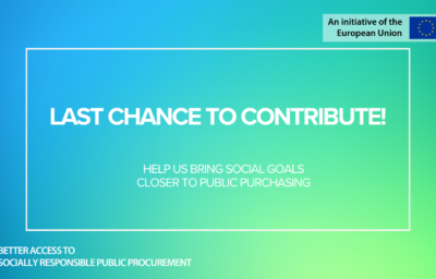 Unlocking the power of Socially Responsible Public Procurement: We want to hear from you!