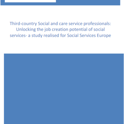 Third country Social and care service professionals: Unlocking the job creation potential of social services