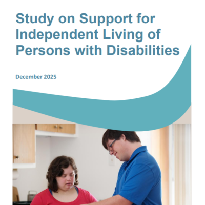 EPR Study ‘Support for Independent Living of Persons with Disabilities’